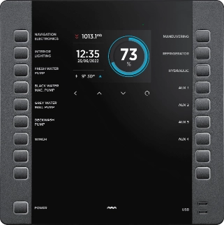 digital switching yacht control panel