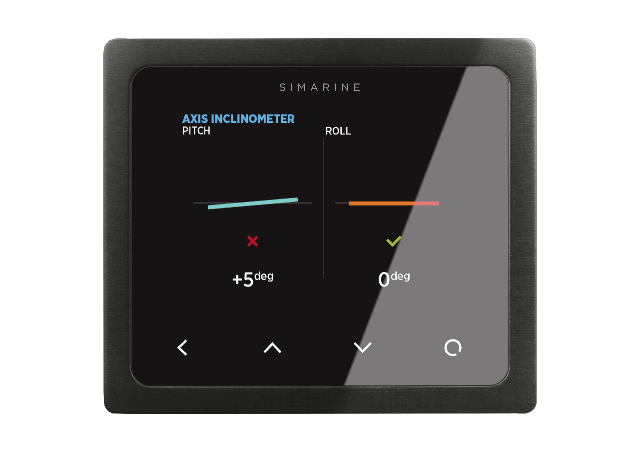 inclinometer for boats and campervans